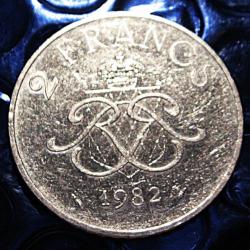 monaco piece de 2  francs 1982  Rainier III   ttb