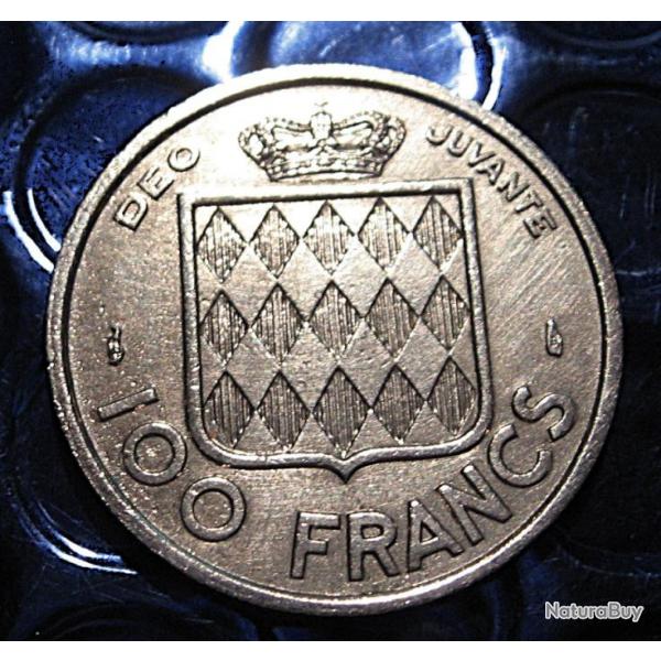 monaco piece de 100 francs 1956 Rainier III prince de monaco  ttb