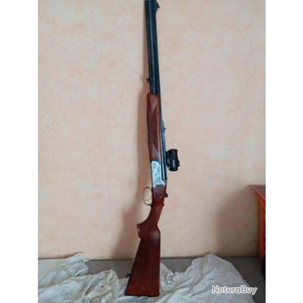 EXPRESS SABATTI 8X57 JRS SUPERPOSE AVEC AIMPOINT 2MOA ET BUSC CUIR