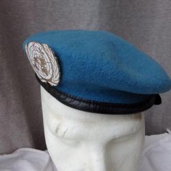 béret bleu militaire ONU Nations Unies United Nations taille 54/55