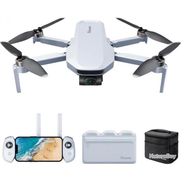 Drone Camra 4K Combo GPS Drone avec Gimbal  3 Axes Moins de 249g 3 Batteries Hub de Charge 96min