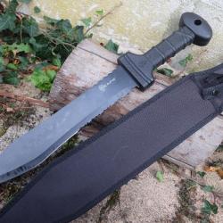 Glaive Légionnaire Romain Reapr Legion Sword Lame Acier 420 Serrated Manche Nylon Etui Nylon