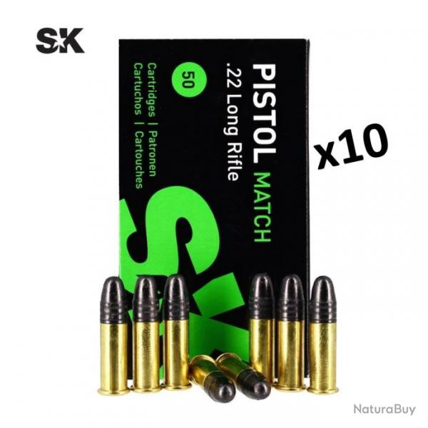 MUNITIONS SK Pistol Match - 22LR 40gr x500