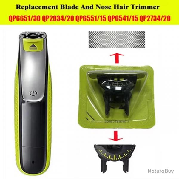 Lame Rechange 360 Rasoir Tondeuse Compatible OneBlade, Modele: 3pcs