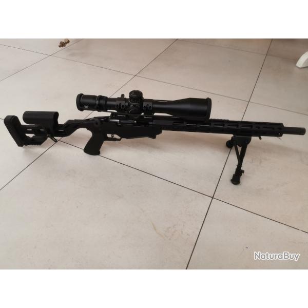 Carabine Ruger Prcision + lunette vortex 5x25-56 + silencieux + bipied