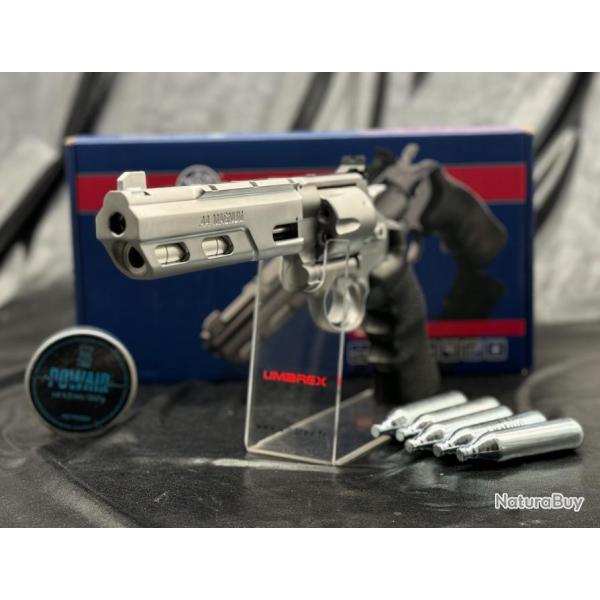 Pack Prêt a Tirer REVOLVERS SMITH&WESSON 629 COMPETITOR 6'' CO2 CAL 4.5MM 3,0 J