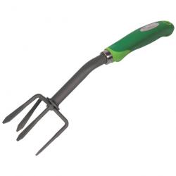 Petite griffe de jardin 4 dents antirouille, manche ergonomique