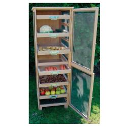 Garde manger en bois (fruitier/ légumier) hauteur 150 cm