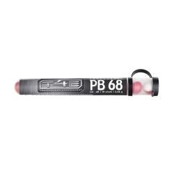Tube 10 billes poivre incapacitant OC PB68 cal. 68 x10