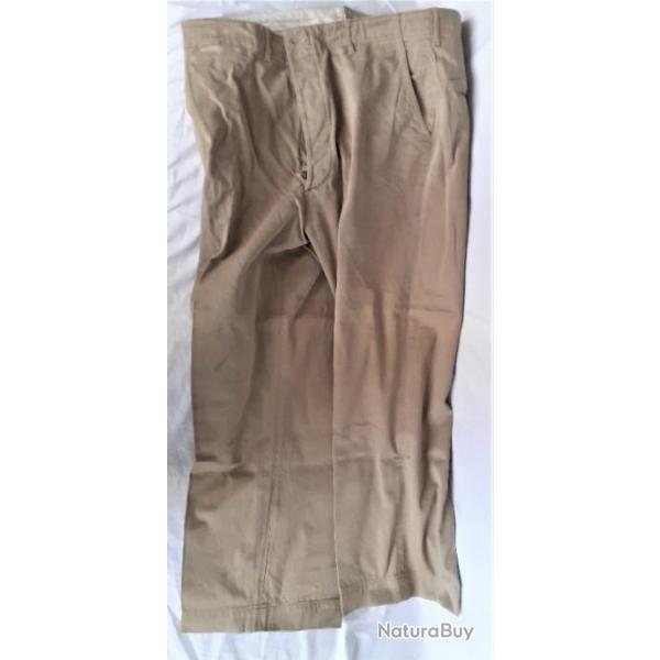 US202570a  Pantalon chino (trousers cotton kakhi ) WW2