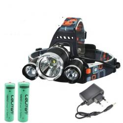 Drop Shipping Rechargeable Zoom Led Headlamp Fishing Headlight Torch Hunting Headlight set, US