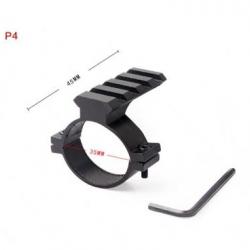 Diameter Scope Flashlight Bracket With Rail Clamp P4