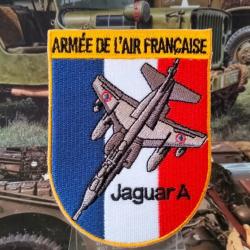 Armée de l'Air Française - Jaguar A ( Hauteur : 90 mm Largeur : 70 mm ) A coudre ou à coller au fer