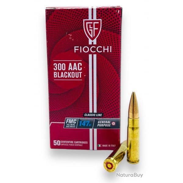 BOITE DE 100 CARTOUCHES FIOCCHI CAL.300AAC BLACKOUT 147GR FMJ