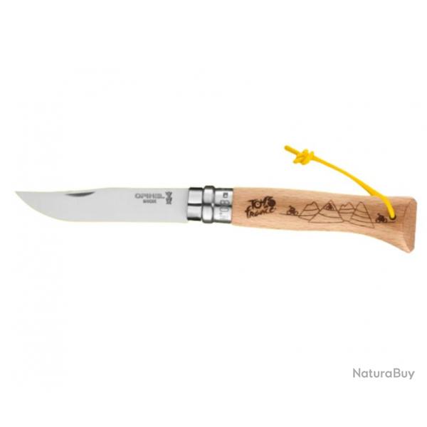 COUTEAU OPINEL N8 TOUR DE FRANCE GRAVURE 2021/6 - (017574)