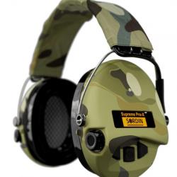 Casque anti-bruit Suprême Pro-X LED camo serre-tête tissu camo