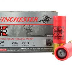 5 Cartouches Winchester Super X Slug Cal.12