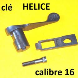 clé complète fusil juxtaposé hammerless HELICE calibre 16 - VENDU PAR JEPERCUTE (SZA997)