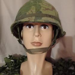 Casque parachutiste US M1C US Army Vietnam