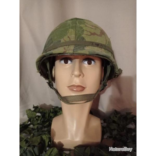 Casque parachutiste US M1C US Army Vietnam