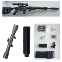 Carabine RUGER Precision Rimfire .22LR + Silencieux + Lunette de visée + Accessoires