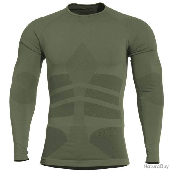 T-shirt thermorgulateur Pentagon Plexis ml - Vert olive / L - 3XL