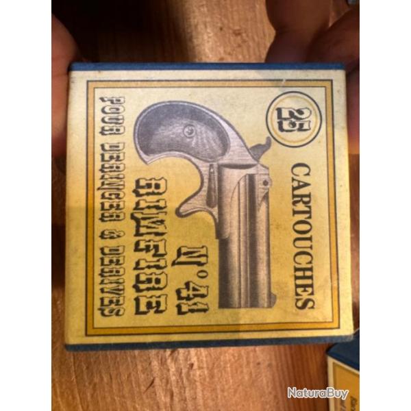 boite de 25 cartouches poudre noire 41 rimfire
