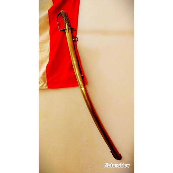 REVOLUTION FRANCAISE  : SABRE D'OFFICIER DE HUSSARDS / CHASSEURS A CHEVAL