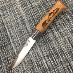 Opinel numéro 8 «  américa » ours brun