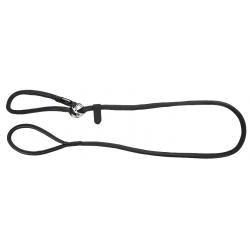 Laisse avec collier intégré pour chien noir 170 cm x 8mm