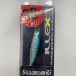 Leurre dur Illex squad minnow 65 5,8 gr argent