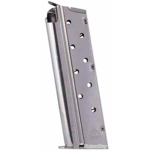 Chargeur MEC-GAR 1911 Full Size 9mm avec Finition Anti-Friction - Nickel