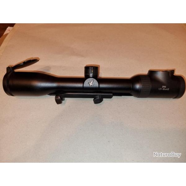 SWAROVSKI Z6i 1,7-10x42 avec tourelle balistique et montage Blaser