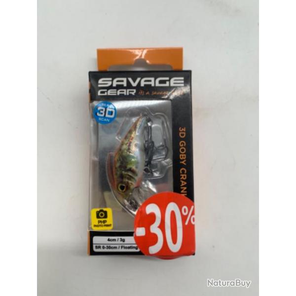 Leurre dur Savage Gear 3D goby cranck 3 gr