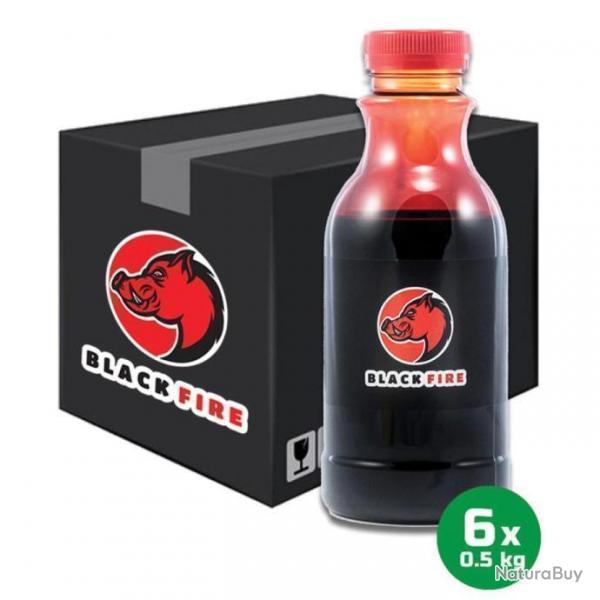 Carton contenant 6 bouteilles de goudron Black Fire