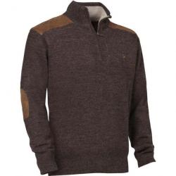 Pull fox zippé Verney Carron marron - Taille M