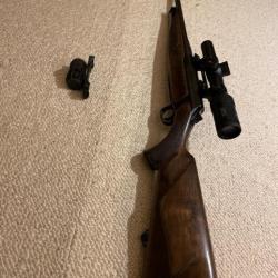 Vends ou échange Sauer 404 + point rouge + colliers