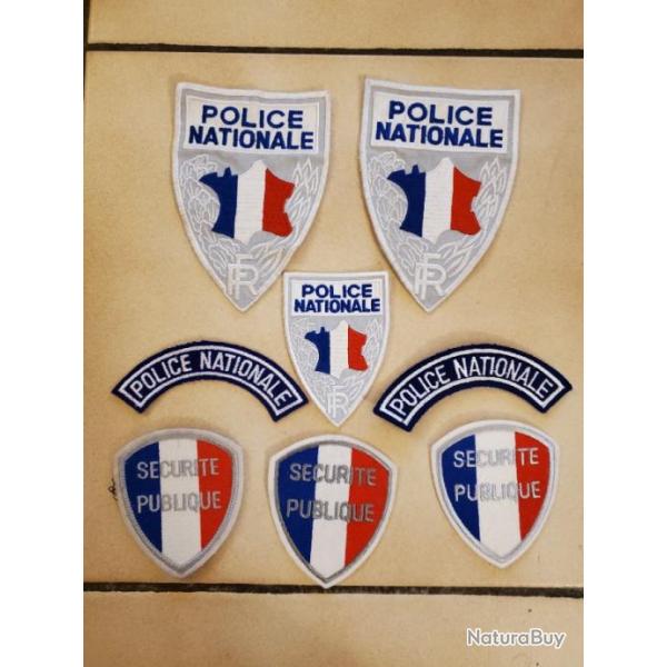 Lot de 8 cussons police nationale d'poque