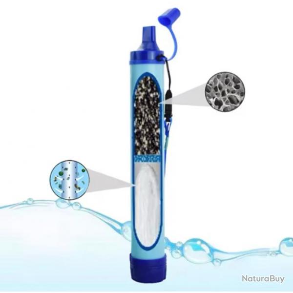 Paille filtre  eau, purificateur d'eau,portable, fournitures de survie b