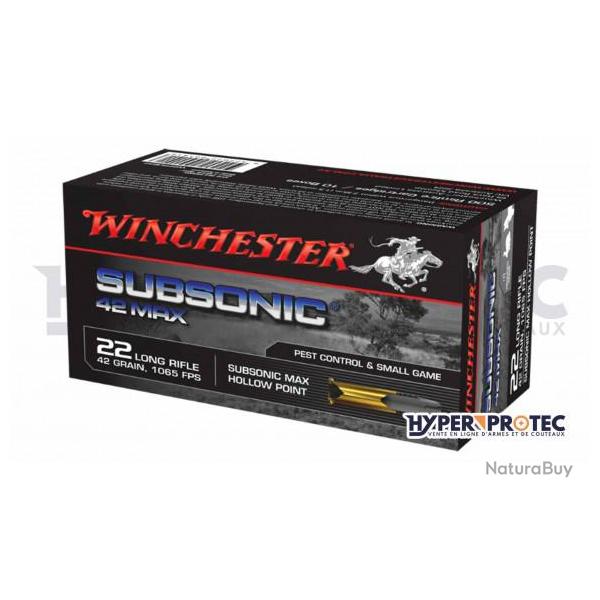 Munition 22LR Winchester Subsonic 42 Max