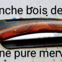 Couteau pliant en bois de fer