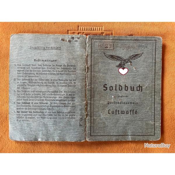 Soldbuch complet non dnazifi avec photo REF 96 ww2