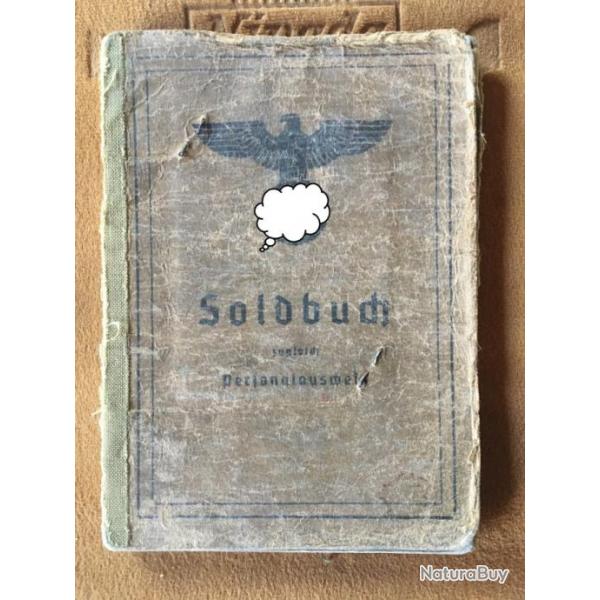Soldbuch complet non dnazifi avec photo REF 152 ww2