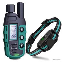 COLLIER DE DRESSAGE POUR CHIEN 3 MODES - VERT - MANUEL EN FRANÇAIS - LIVRAISON GRATUITE