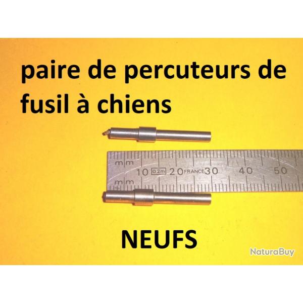 paire de percuteurs fusil  chiens type LEFAUCHEUX - VENDU PAR JEPERCUTE (D22K127)