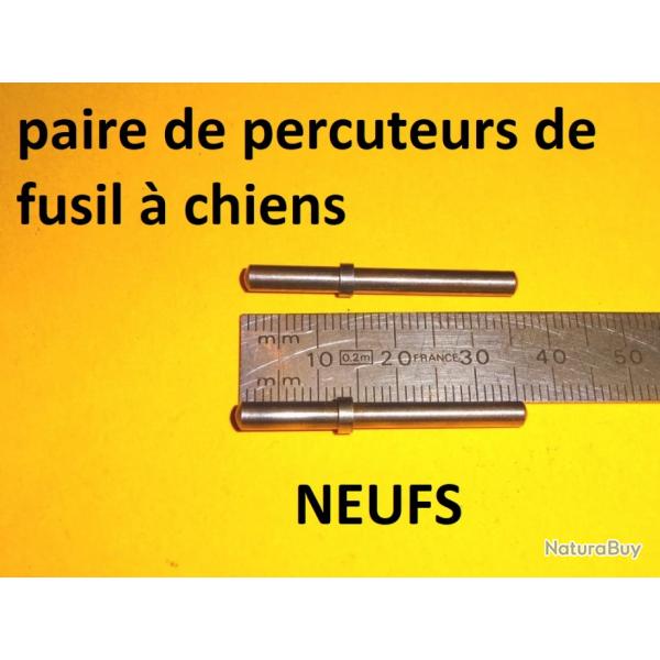 paire de percuteurs fusil  chiens type LEFAUCHEUX - VENDU PAR JEPERCUTE (D22K129)