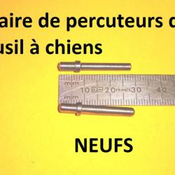 paire de percuteurs fusil à chiens type LEFAUCHEUX - VENDU PAR JEPERCUTE (D22K131)