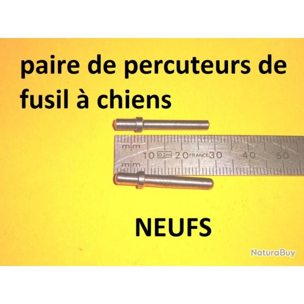 paire de percuteurs fusil  chiens type LEFAUCHEUX - VENDU PAR JEPERCUTE (D22K131)