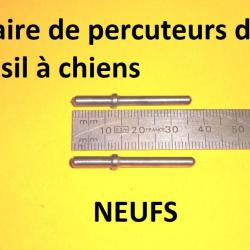 paire de percuteurs fusil à chiens type LEFAUCHEUX - VENDU PAR JEPERCUTE (D22K133)