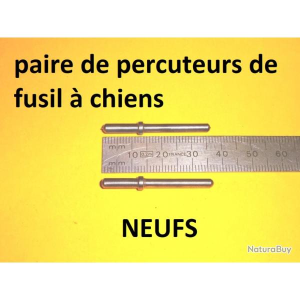 paire de percuteurs fusil  chiens type LEFAUCHEUX - VENDU PAR JEPERCUTE (D22K133)